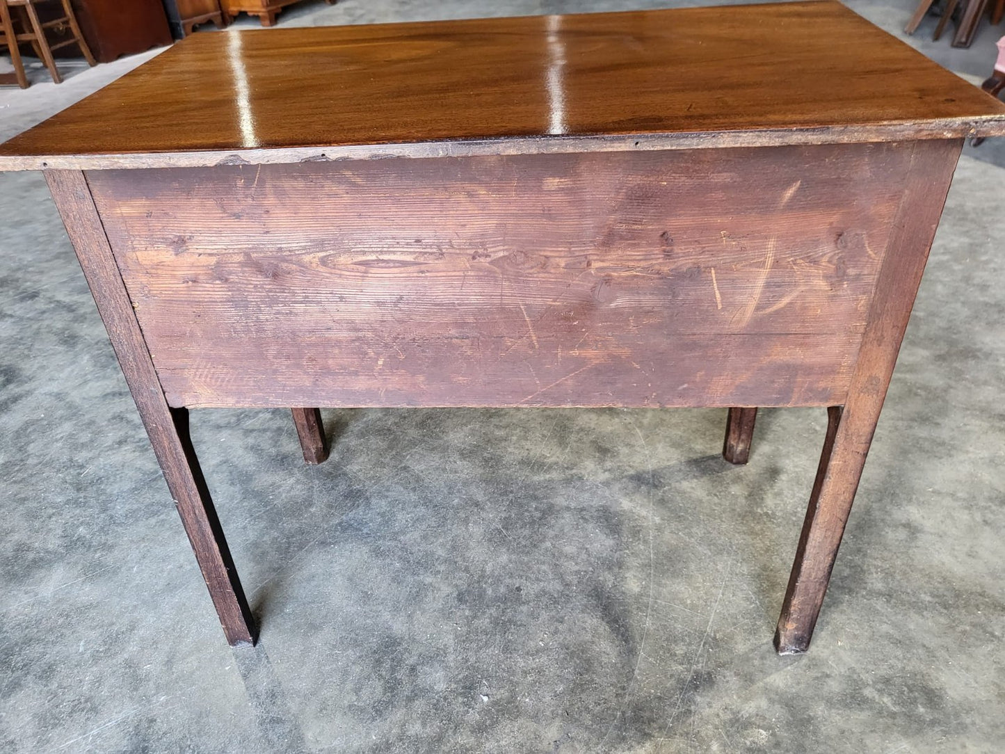 Antique Victorian mahogany tall boy small serving hall table sideboard