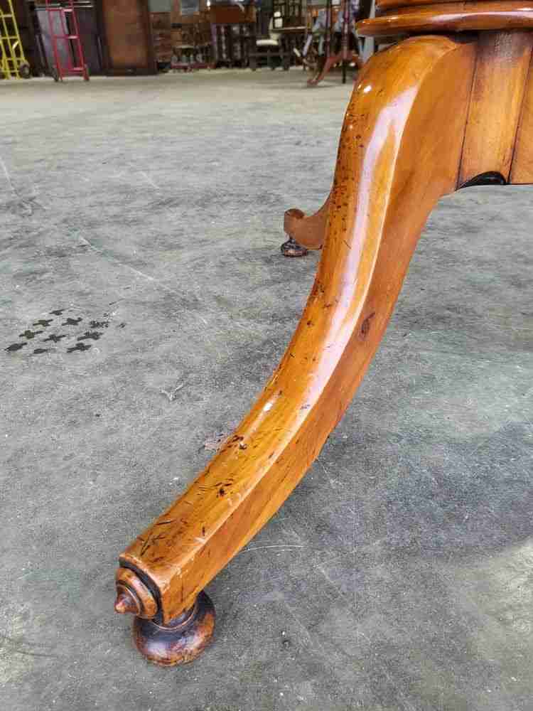 Antique small square tilt top occasional side end dining table