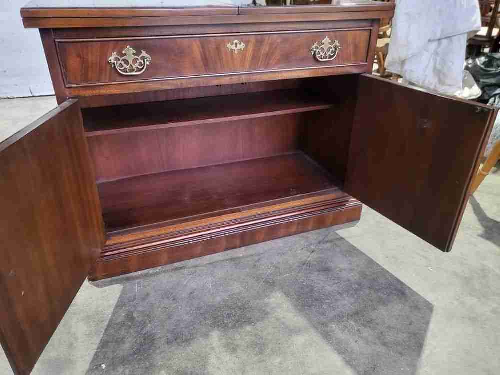 Antique repro sideboard cabinet serving table drawer