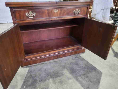 Antique repro sideboard cabinet serving table drawer