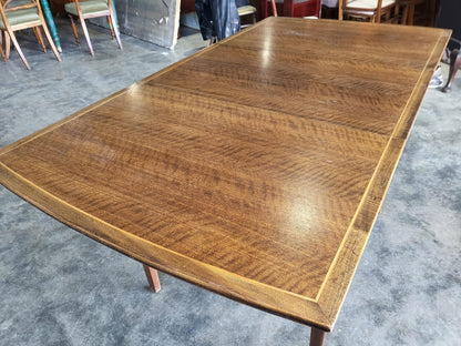 Vintage 1970's small teak? extending dining table seat to 8