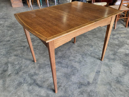 Vintage 1970's small teak? extending dining table seat to 8