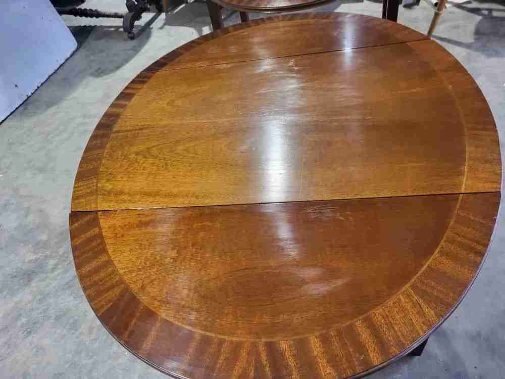 Pair two antique repro Pembroke side inlaid occasional dining tables PRICE x 1