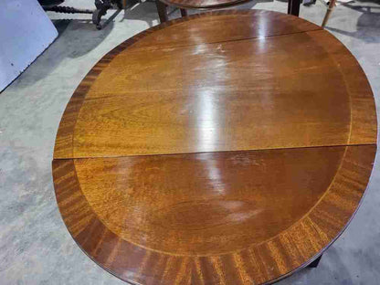 Pair two antique repro Pembroke side inlaid occasional dining tables PRICE x 1