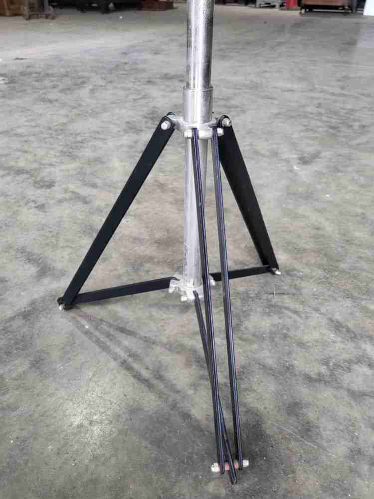 20thC World globe map chrome tall tripod stand floor standing