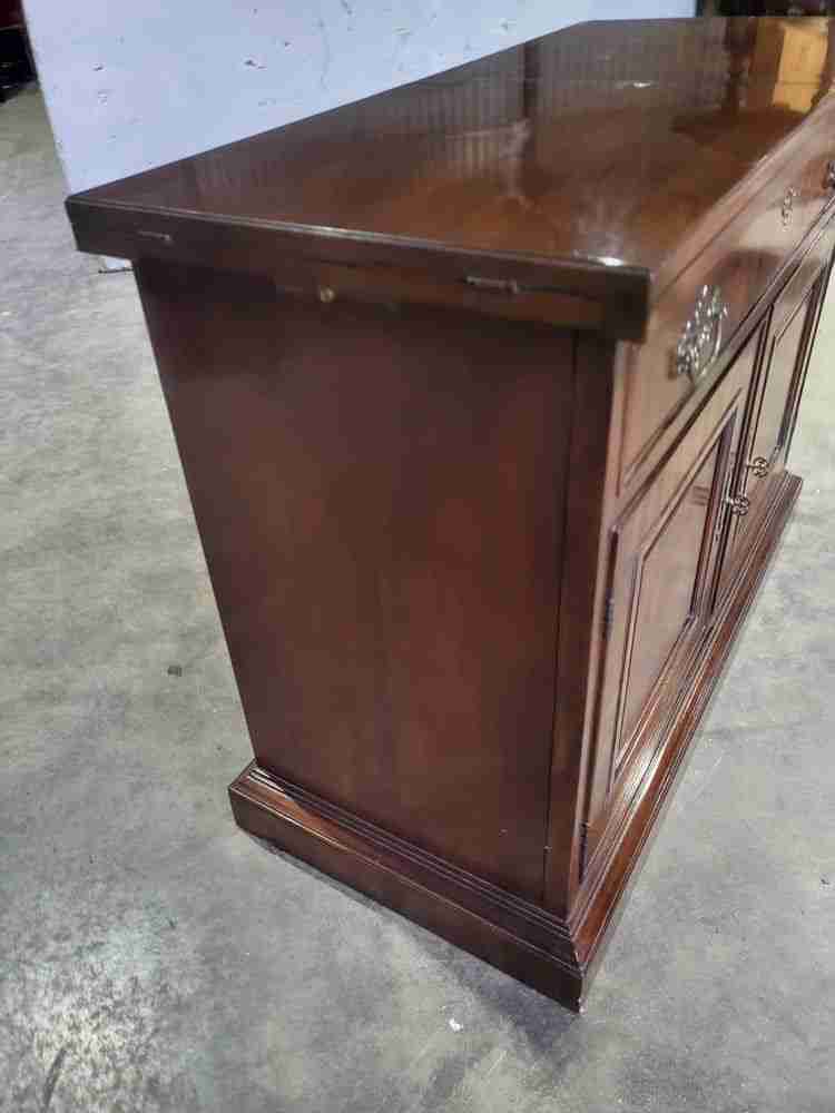 Antique repro sideboard cabinet serving table drawer
