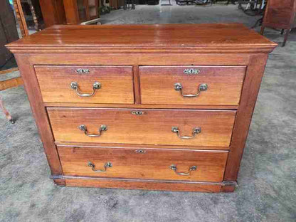 Antique Edwardian small 2 over 2 chest of drawers