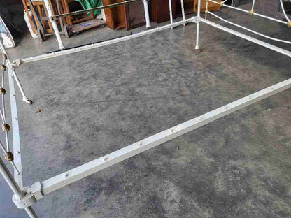 Antique Victorian cast iron double bed frame