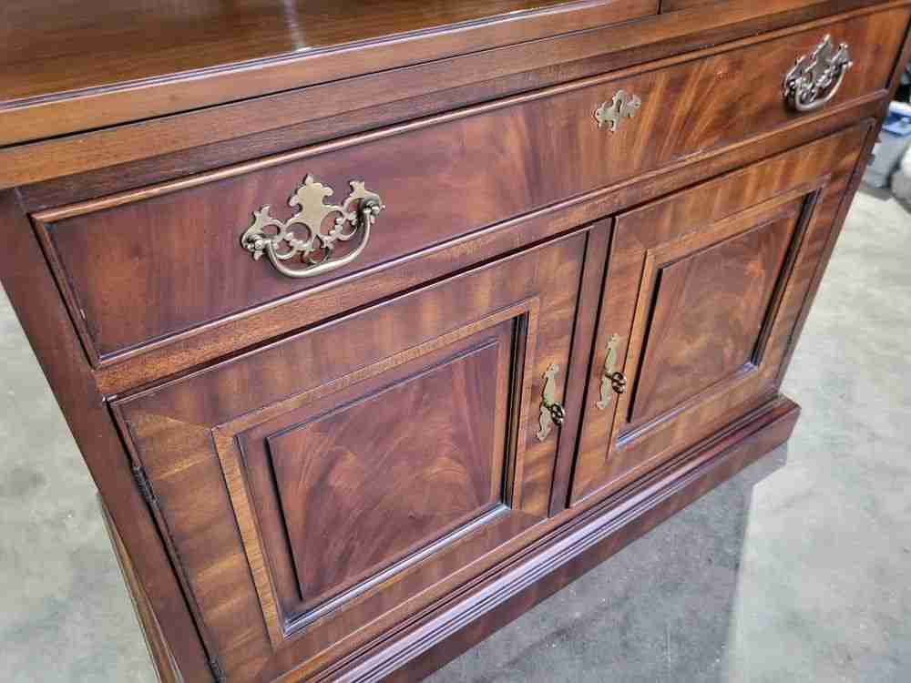 Antique repro sideboard cabinet serving table drawer