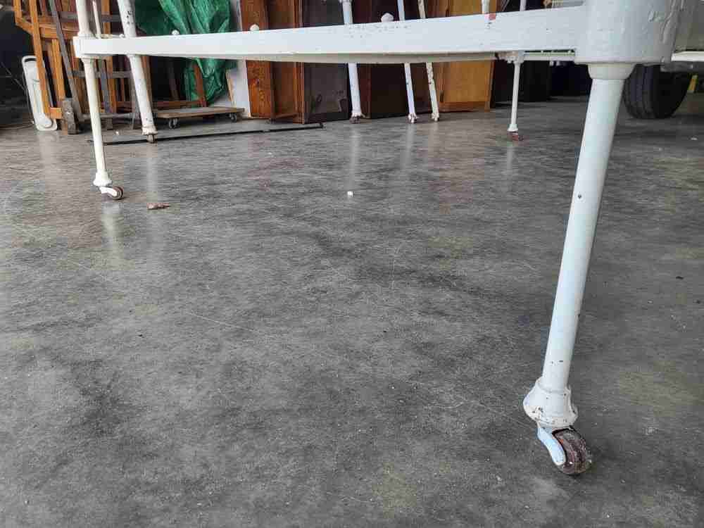 Antique Victorian cast iron double bed frame