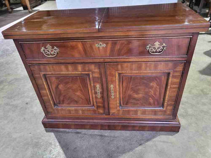 Antique repro sideboard cabinet serving table drawer