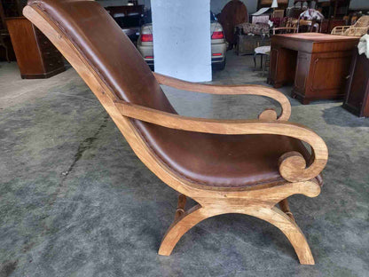 Large plantation arm chair conservatory garden patio chair faux leather