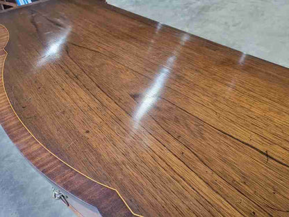 Antique repro serpentine large sideboard cupboard drawers legs