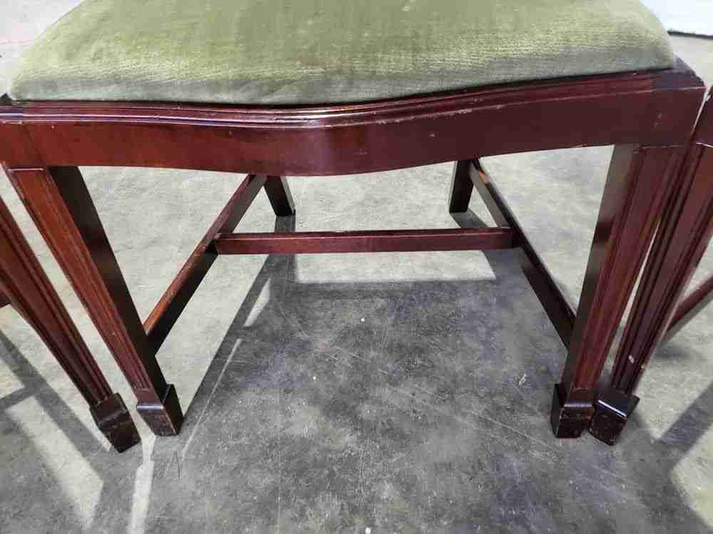 Antique repro mahogany shield back dining chairs 2 carvers 6 chairs