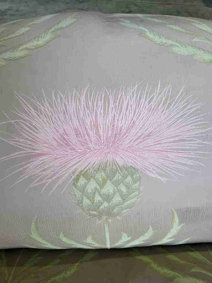 Curved small 2 seat silk floral sofa shabby bed end seat