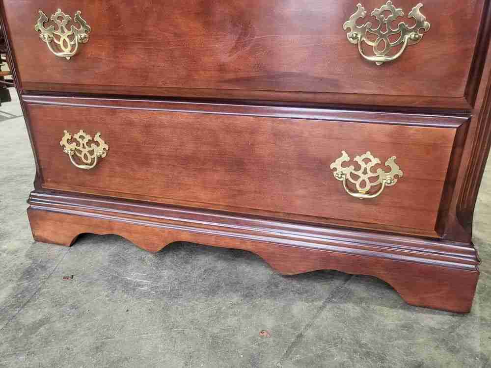 Antique repro tall 4 over 2 chest of drawers chest on chest