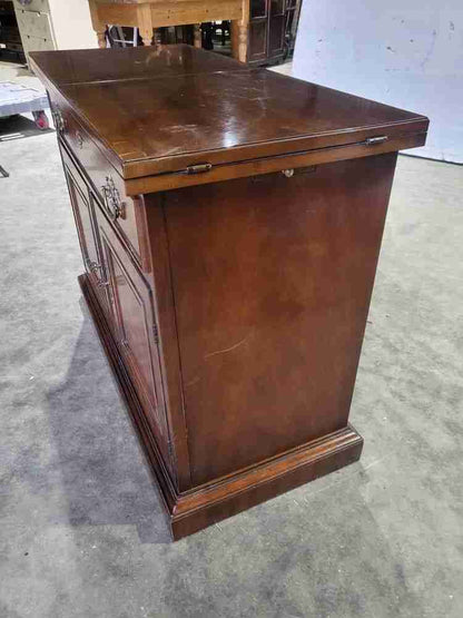 Antique repro sideboard cabinet serving table drawer