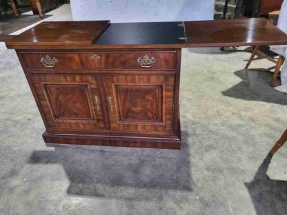 Antique repro sideboard cabinet serving table drawer