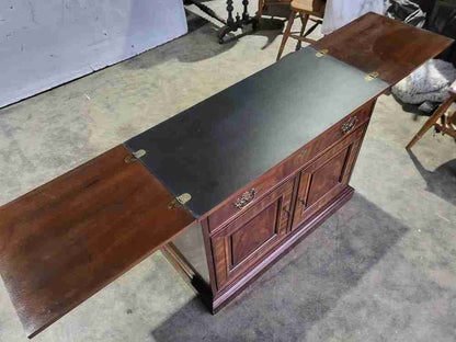 Antique repro sideboard cabinet serving table drawer