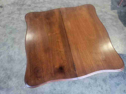 Antique serpentine extending dining occasional hall desk table