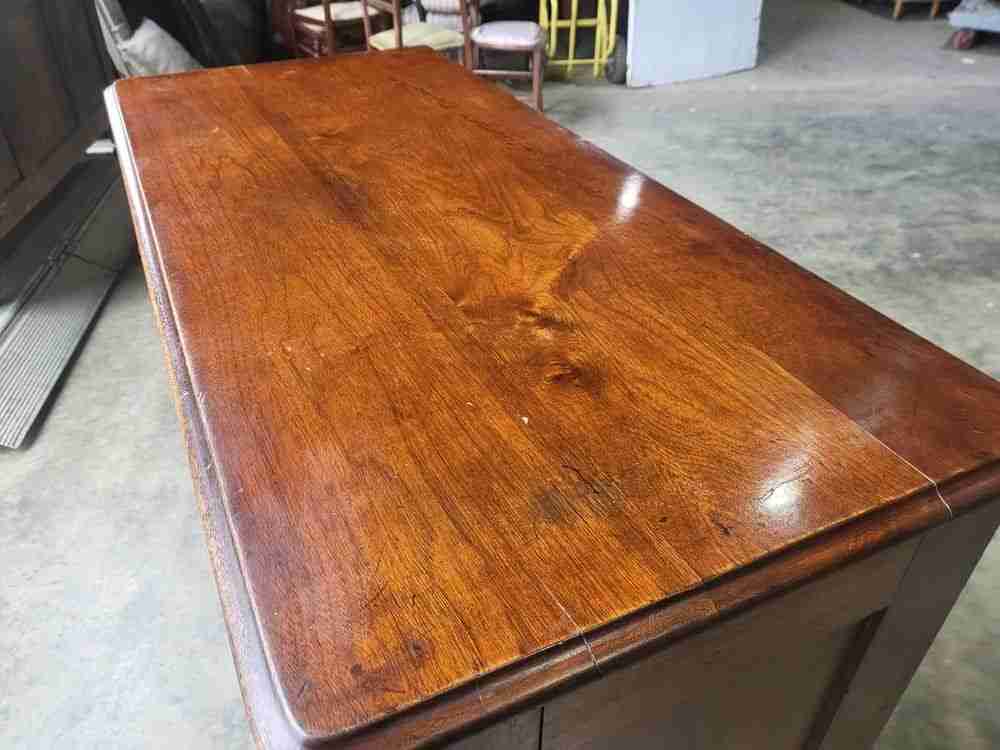 Antique 2 over 3 chest of drawers carved fruit handles