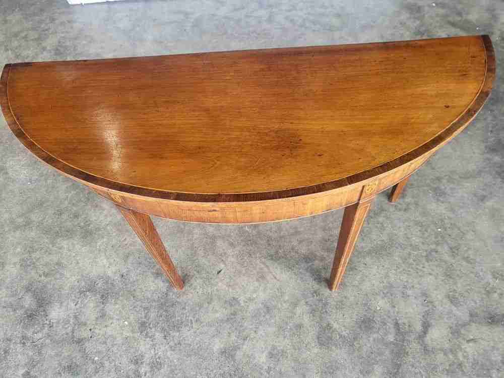 Antique Edwardian inlaid gate leg drop leaf occasional dining table