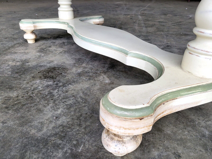 Antique Repro Painted Washstand Desk Hall Server Dressing Table Drawers Bun Feet