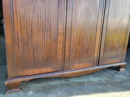 Antique breakdown triple wardrobe compactum drawers shelves