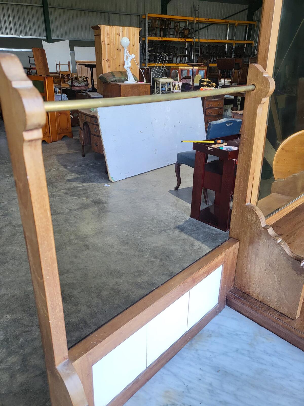Antique dressing table wash stand drawers mirror
