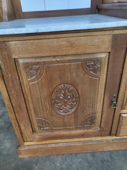 Antique dressing table wash stand drawers mirror