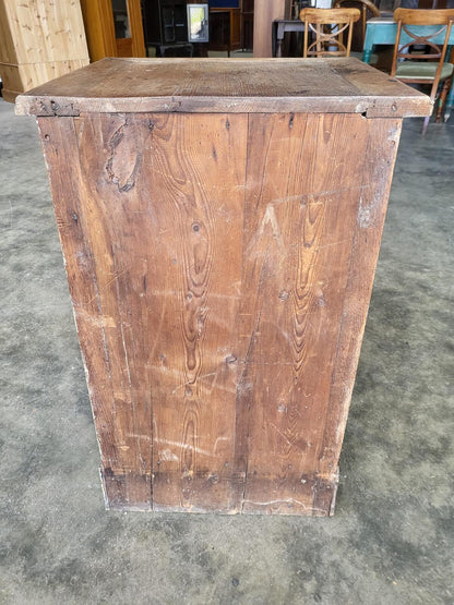 Antique oak pot cupboard side end lamp cabinet