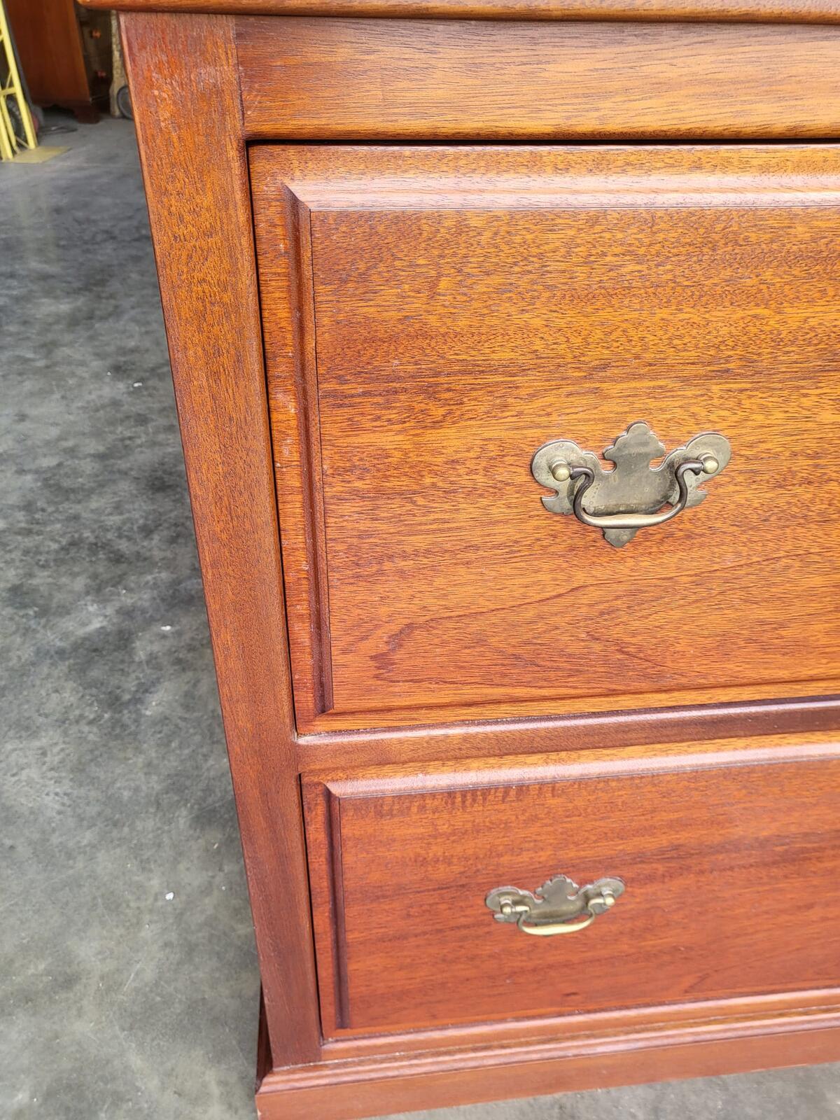 Antique repro chest of drawers 2 large linen drawers