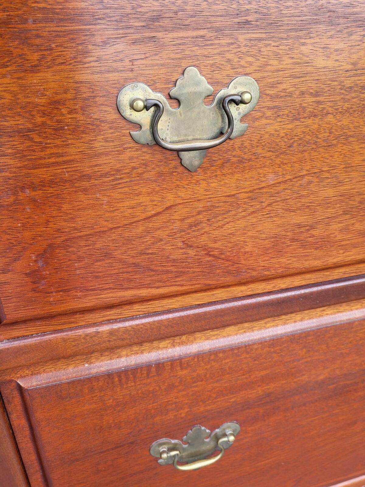 Antique repro chest of drawers 2 large linen drawers