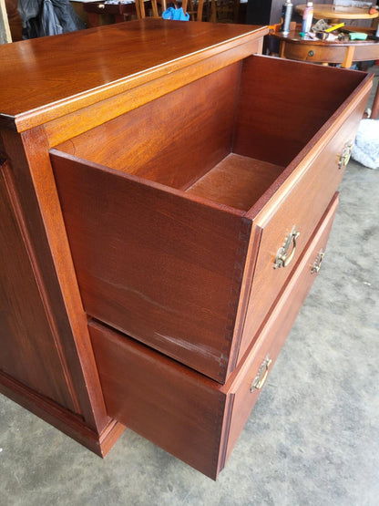 Antique repro chest of drawers 2 large linen drawers