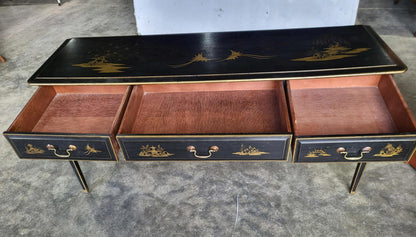 Chinese black gold dressing table sideboard drawers