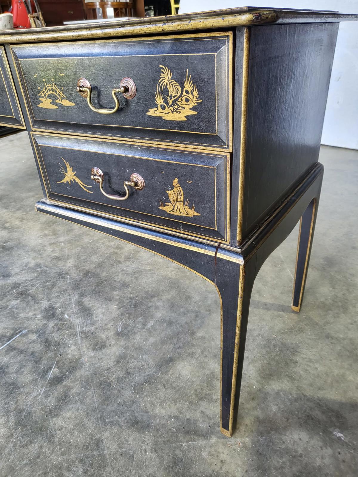 Chinese black gold dressing table sideboard drawers