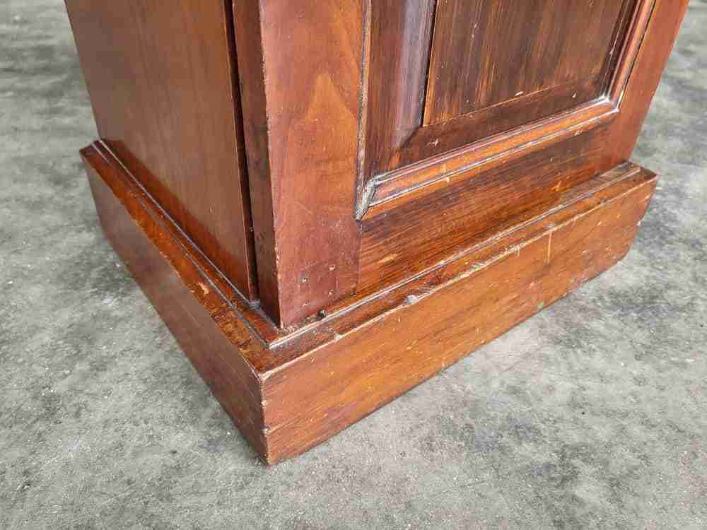 Antique Edwardian 1x door pot cupboard side end table shelf