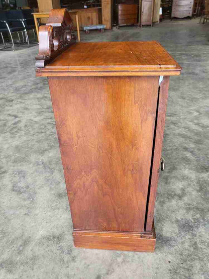 Antique Edwardian 1x door pot cupboard side end table shelf