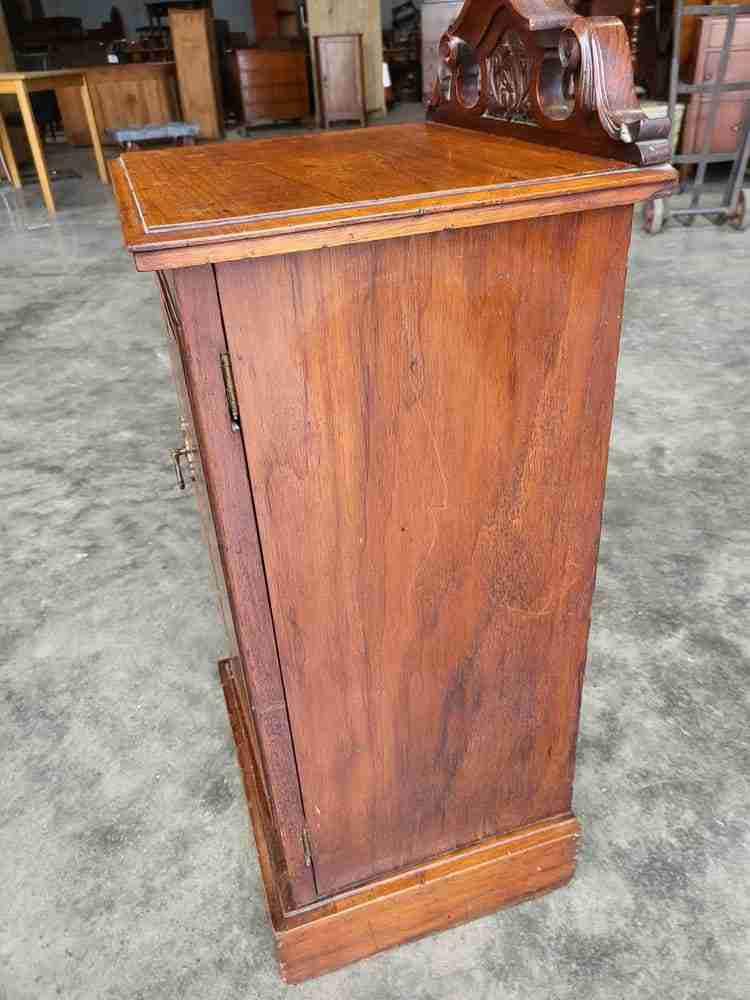 Antique Edwardian 1x door pot cupboard side end table shelf