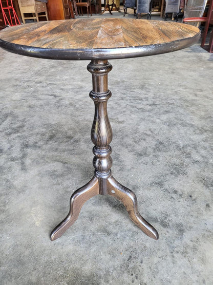 Ercol round tripod side end lamp occasional table