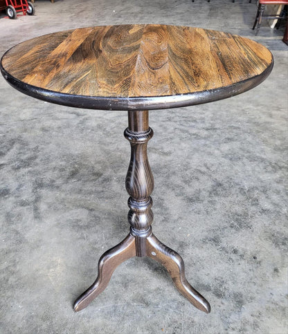 Ercol round tripod side end lamp occasional table