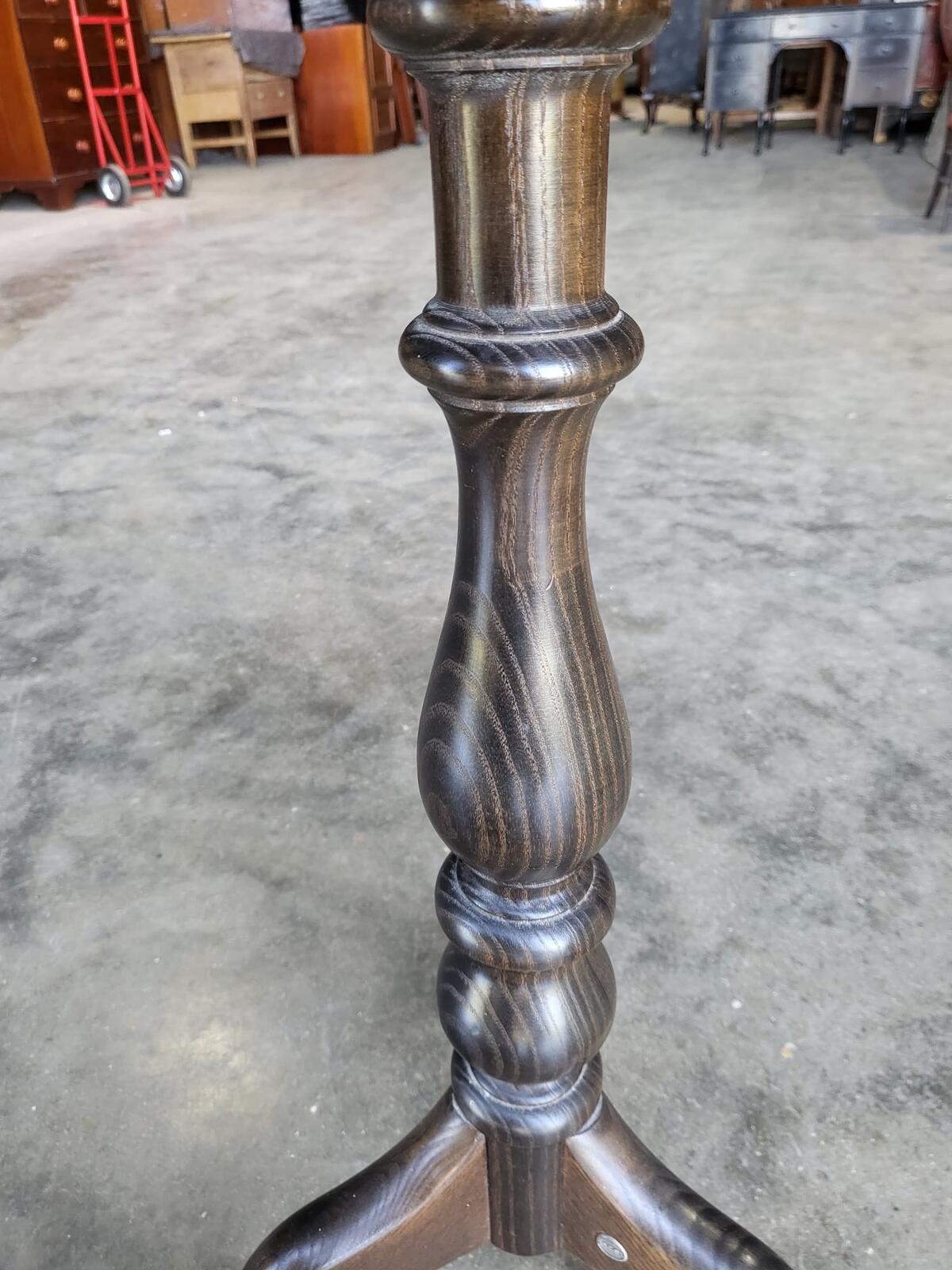 Ercol round tripod side end lamp occasional table
