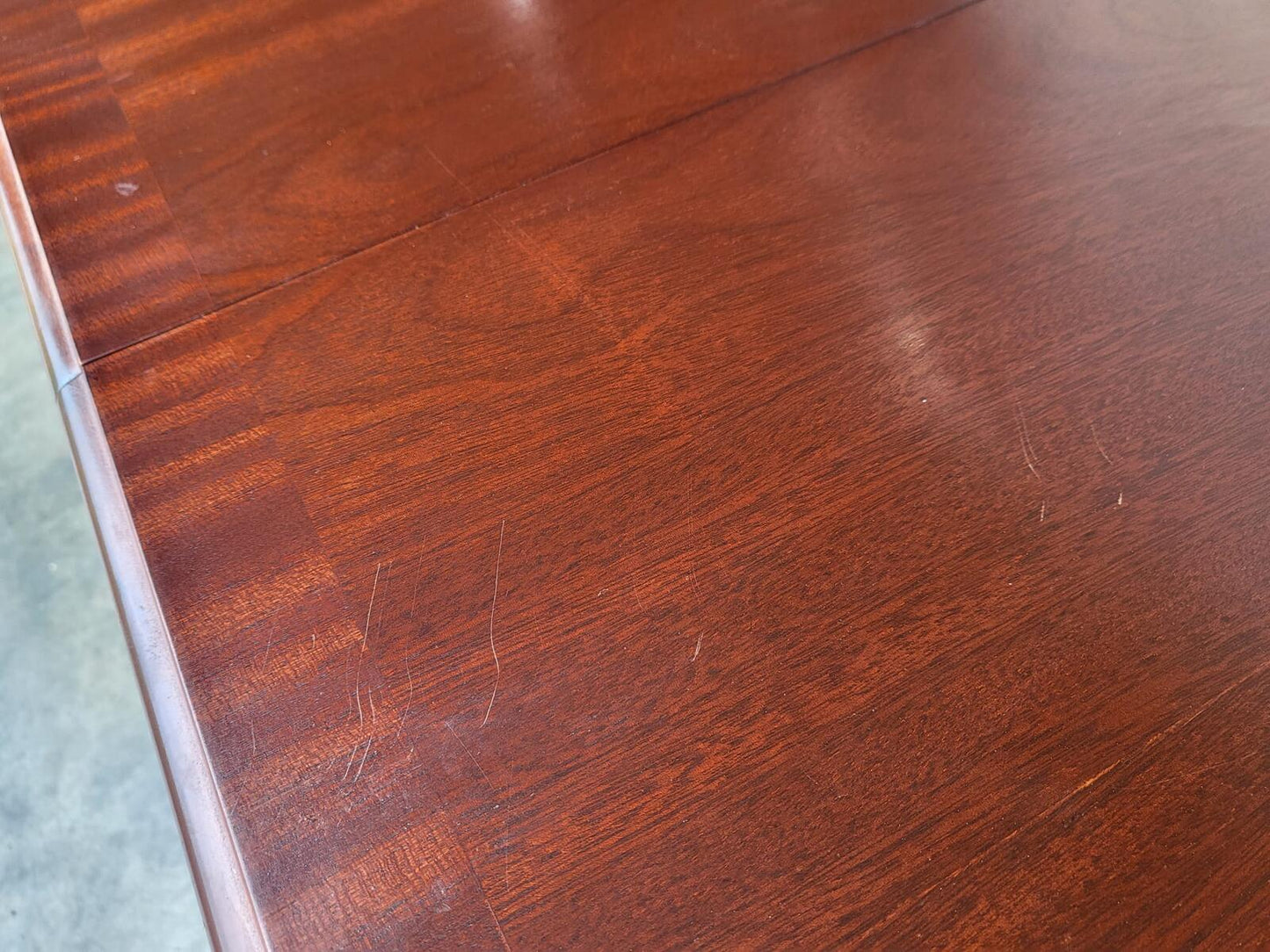 1970's extending dark teak pedestal dining table seat 6/8 + 4 chairs