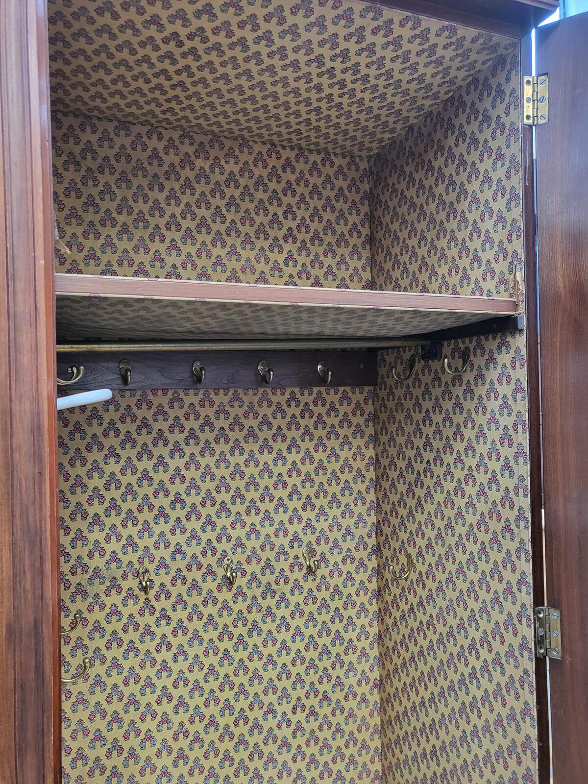 Large breakdown antique Victorian triple compactum wardrobe