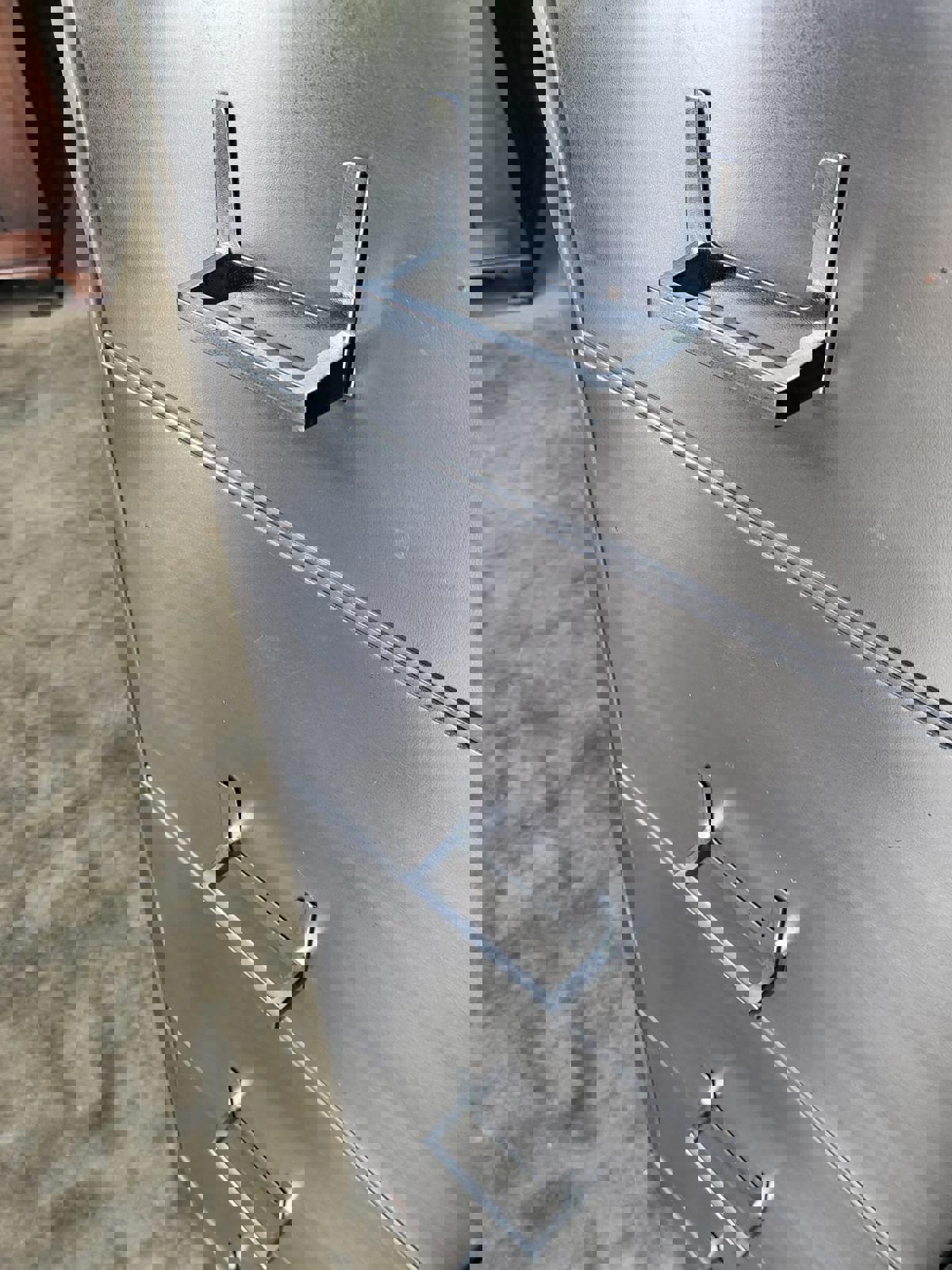 Large brushed metal 4 drawers silver filing cabinet