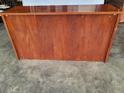 Antique repro large serving hall table 4 columns