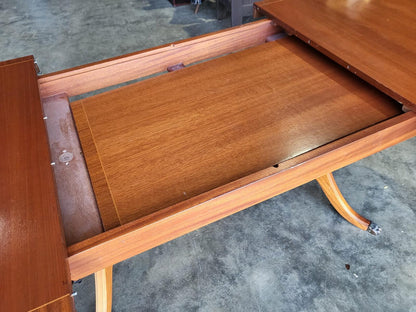 Mcintosh D end seat to 10 extending pedestal dining table