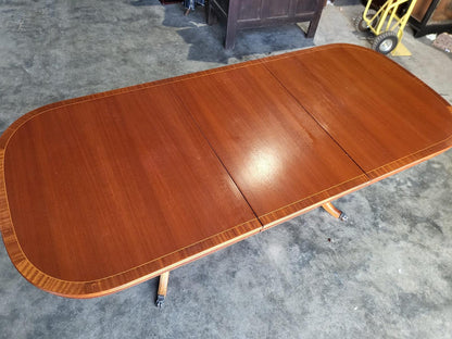 Mcintosh D end seat to 10 extending pedestal dining table