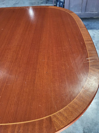 Mcintosh D end seat to 10 extending pedestal dining table