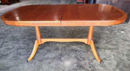 Mcintosh D end seat to 10 extending pedestal dining table